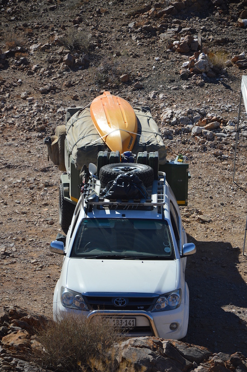 Vue aérienne 4*4 et remorque