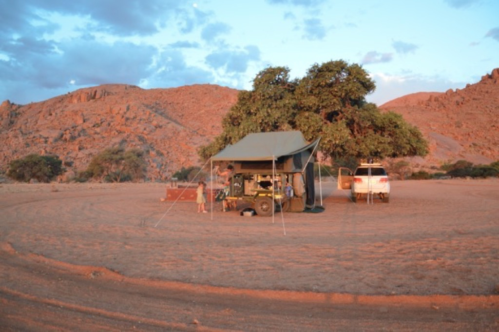 Tente et 4*4 Namibie